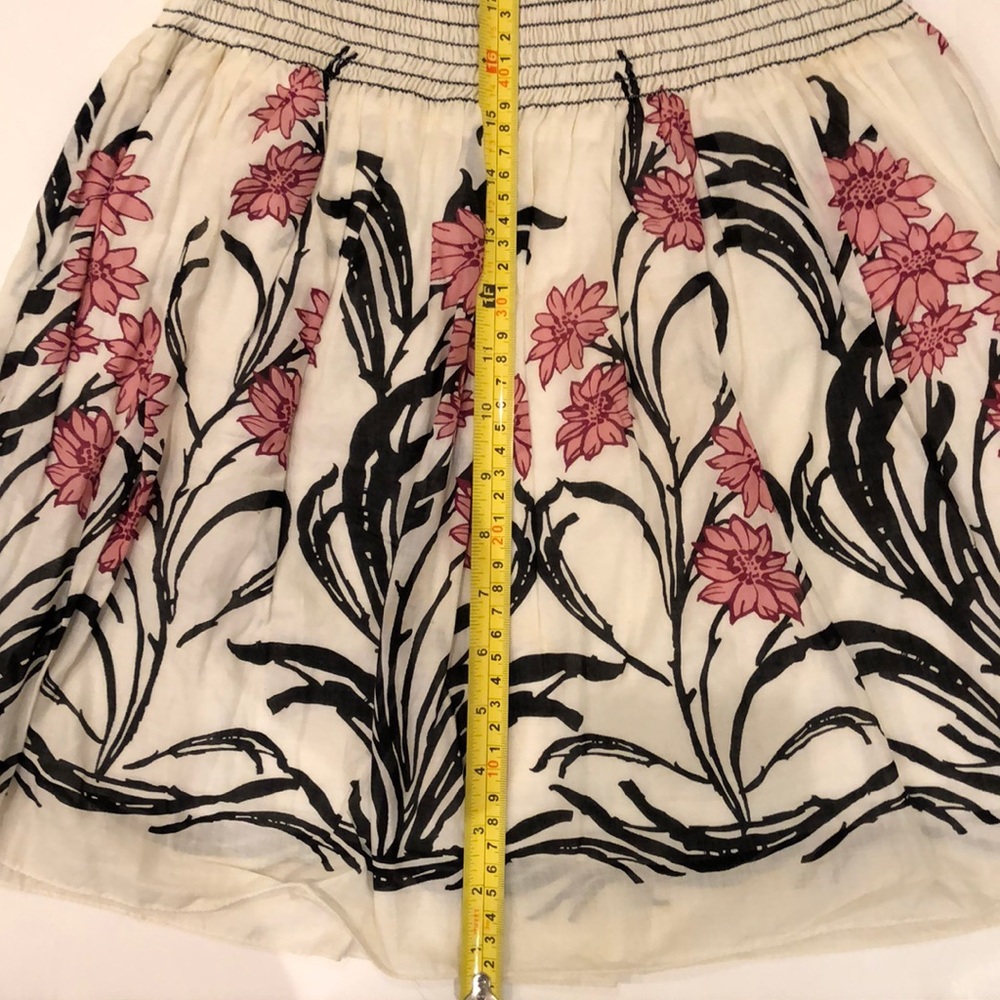 Max Studio, Ivory, Pink and Brown Floral Skirt - Picture 6 of 6